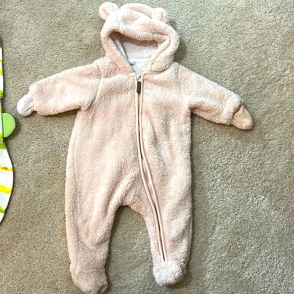 Winter girls bear suit newborn